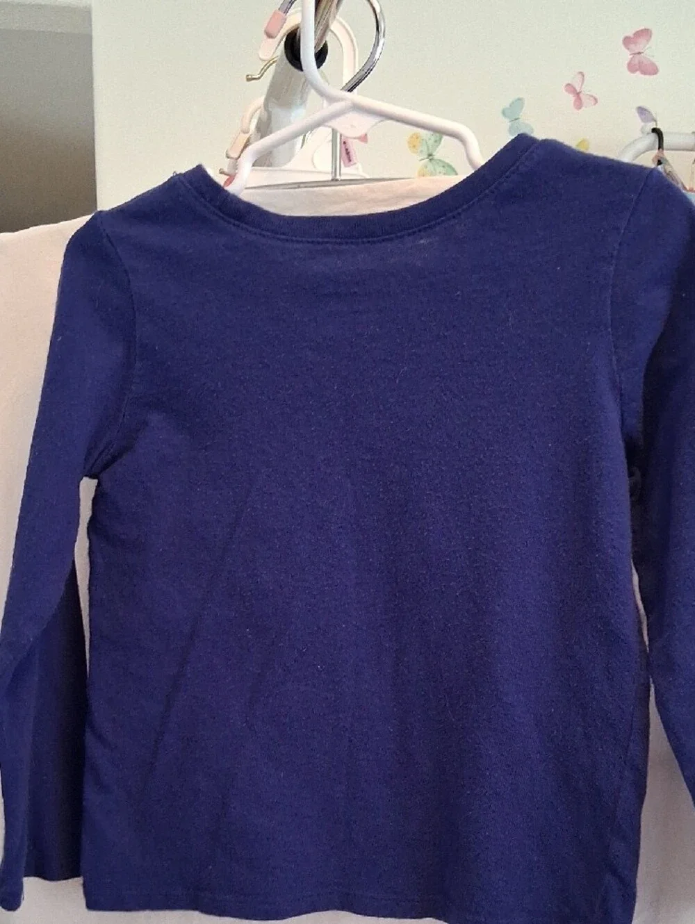 The Children's Place Navy Long-Sleeve Tee with Colorful Crayon Heart